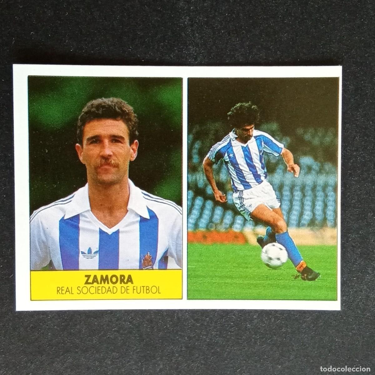 Cromos de f&uacute;tbol: ZAMORA REAL SOCIEDAD CROMO EDITORIAL FESTIVAL 1987 1988 LIGA 87 88 NUNCA PEGADO