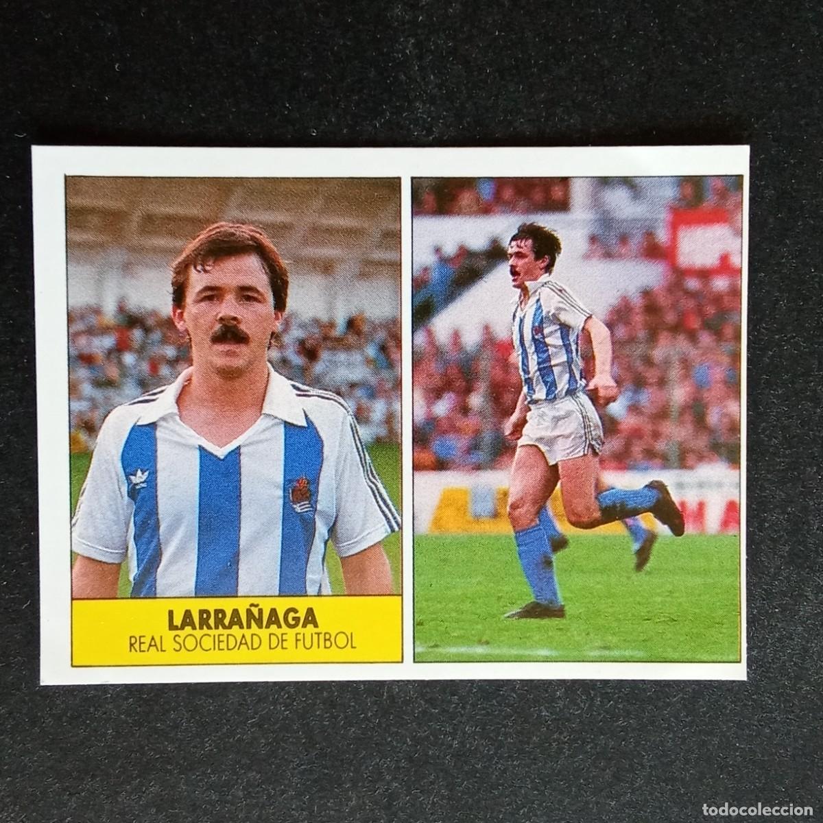 Cromos de f&uacute;tbol: LARRA&Ntilde;AGA REAL SOCIEDAD CROMO EDITORIAL FESTIVAL 1987 1988 LIGA 87 88 NUNCA PEGADO