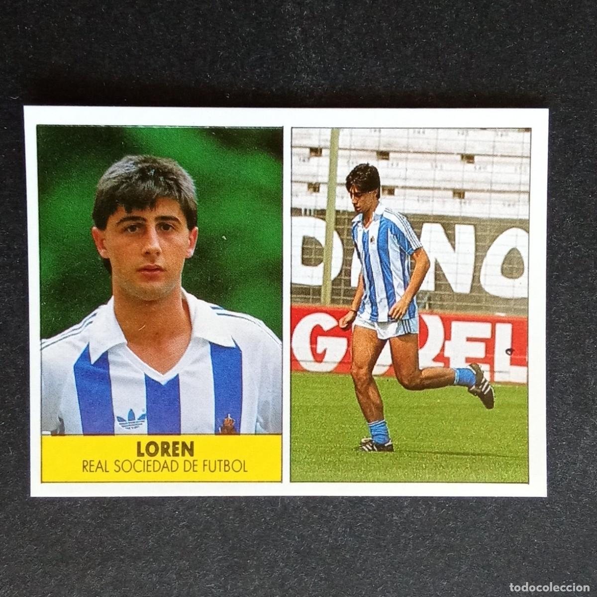 Cromos de f&uacute;tbol: LOREN REAL SOCIEDAD CROMO EDITORIAL FESTIVAL 1987 1988 LIGA 87 88 NUNCA PEGADO