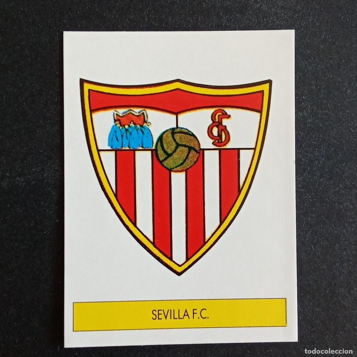 Cromos de f&uacute;tbol: ESCUDO SEVILLA CROMO EDITORIAL FESTIVAL 1987 1988 LIGA 87 88 NUNCA PEGADO