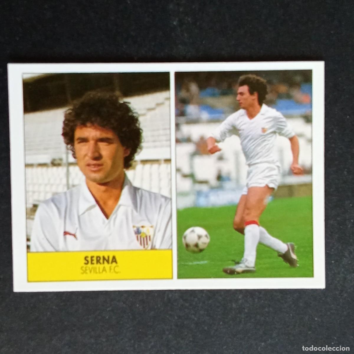 Cromos de f&uacute;tbol: SERNA SEVILLA CROMO EDITORIAL FESTIVAL 1987 1988 LIGA 87 88 NUNCA PEGADO