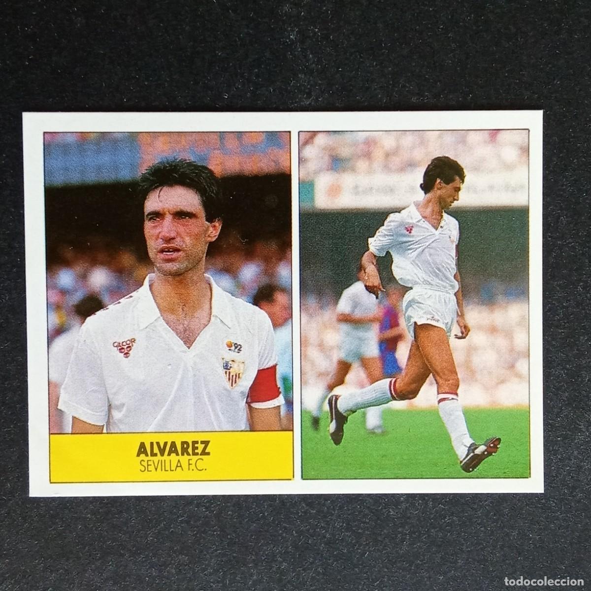 Cromos de f&uacute;tbol: ALVAREZ SEVILLA CROMO EDITORIAL FESTIVAL 1987 1988 LIGA 87 88 NUNCA PEGADO