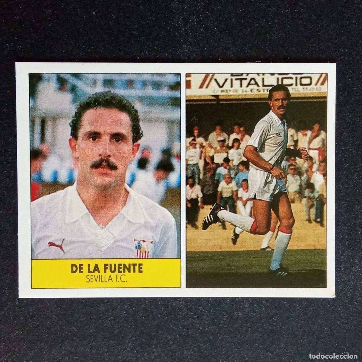 Cromos de f&uacute;tbol: DE LA FUENTE SEVILLA CROMO EDITORIAL FESTIVAL 1987 1988 LIGA 87 88 NUNCA PEGADO