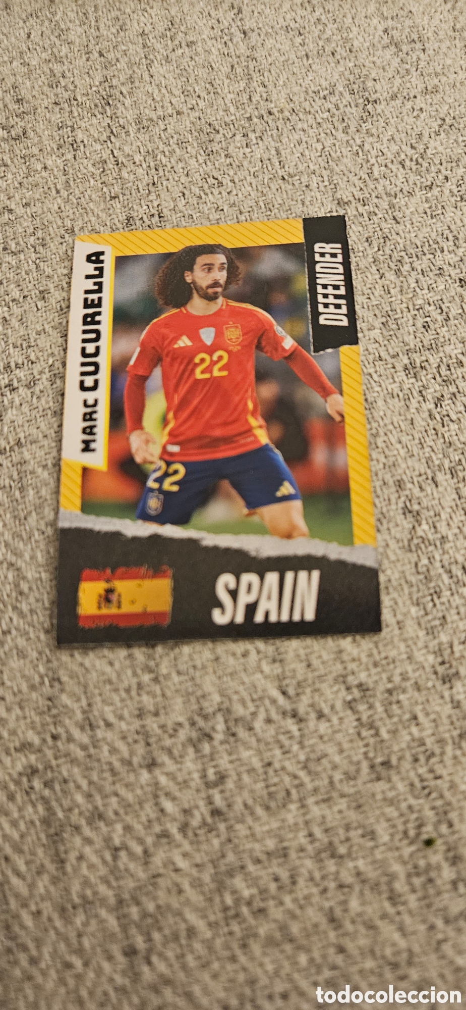 Cromos de f&uacute;tbol: Cucurella Espa&ntilde;a mundial carta rara 2026 26 top players