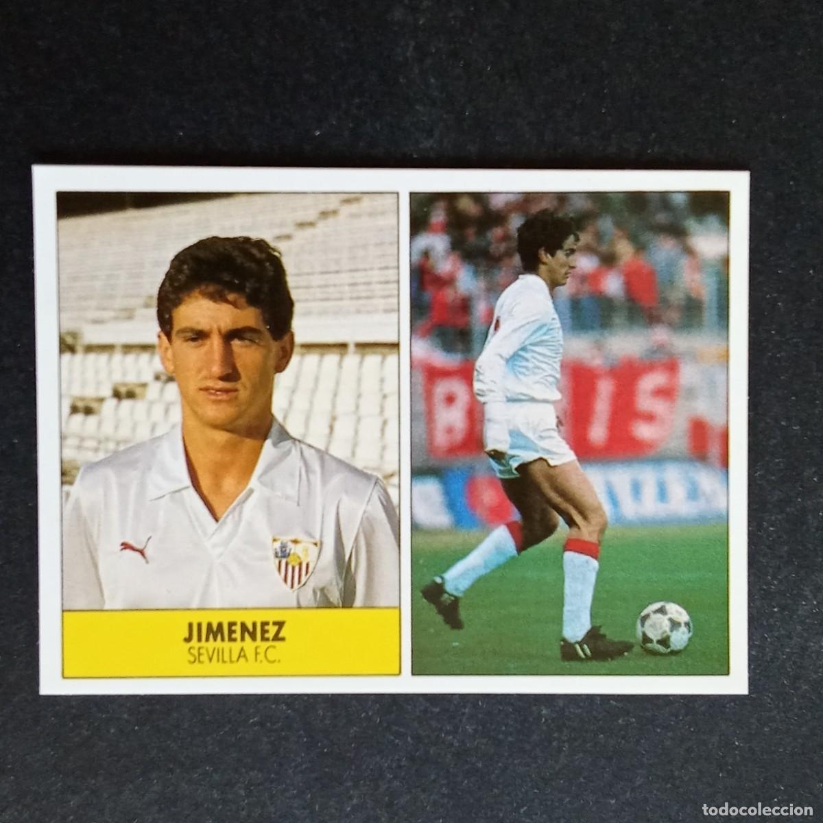 Cromos de f&uacute;tbol: JIMENEZ SEVILLA CROMO EDITORIAL FESTIVAL 1987 1988 LIGA 87 88 NUNCA PEGADO