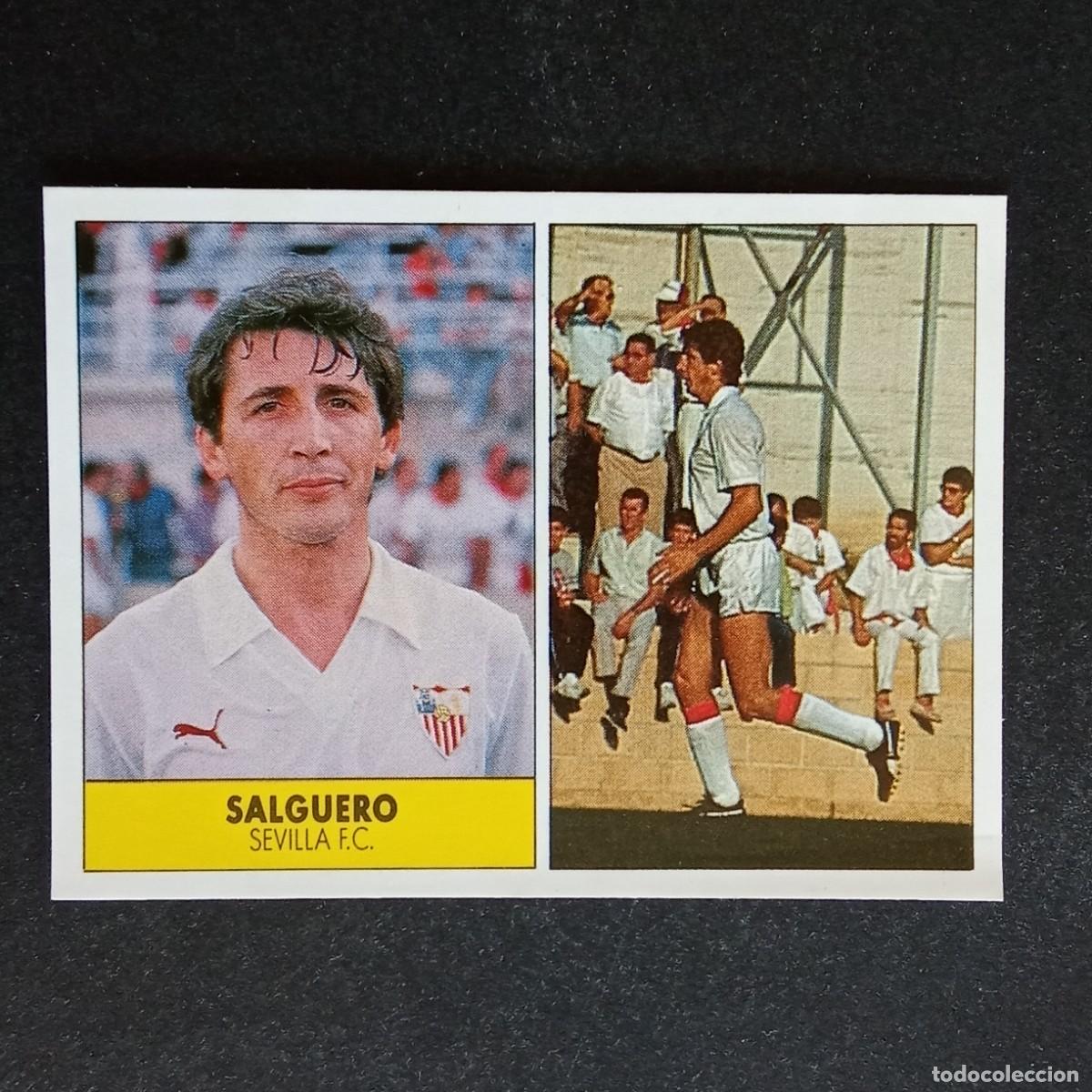 Cromos de f&uacute;tbol: SALGUERO SEVILLA CROMO EDITORIAL FESTIVAL 1987 1988 LIGA 87 88 NUNCA PEGADO