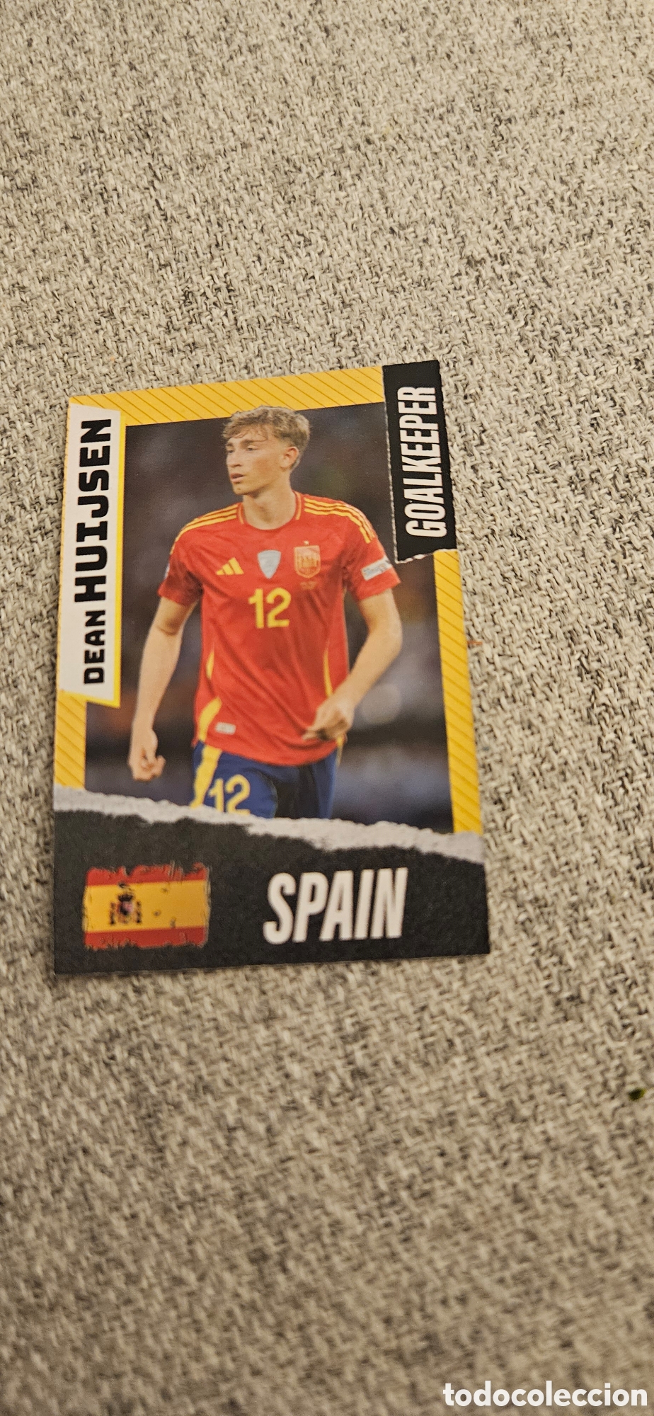 Cromos de f&uacute;tbol: Huijsen Espa&ntilde;a mundial carta rara 2026 26 top players