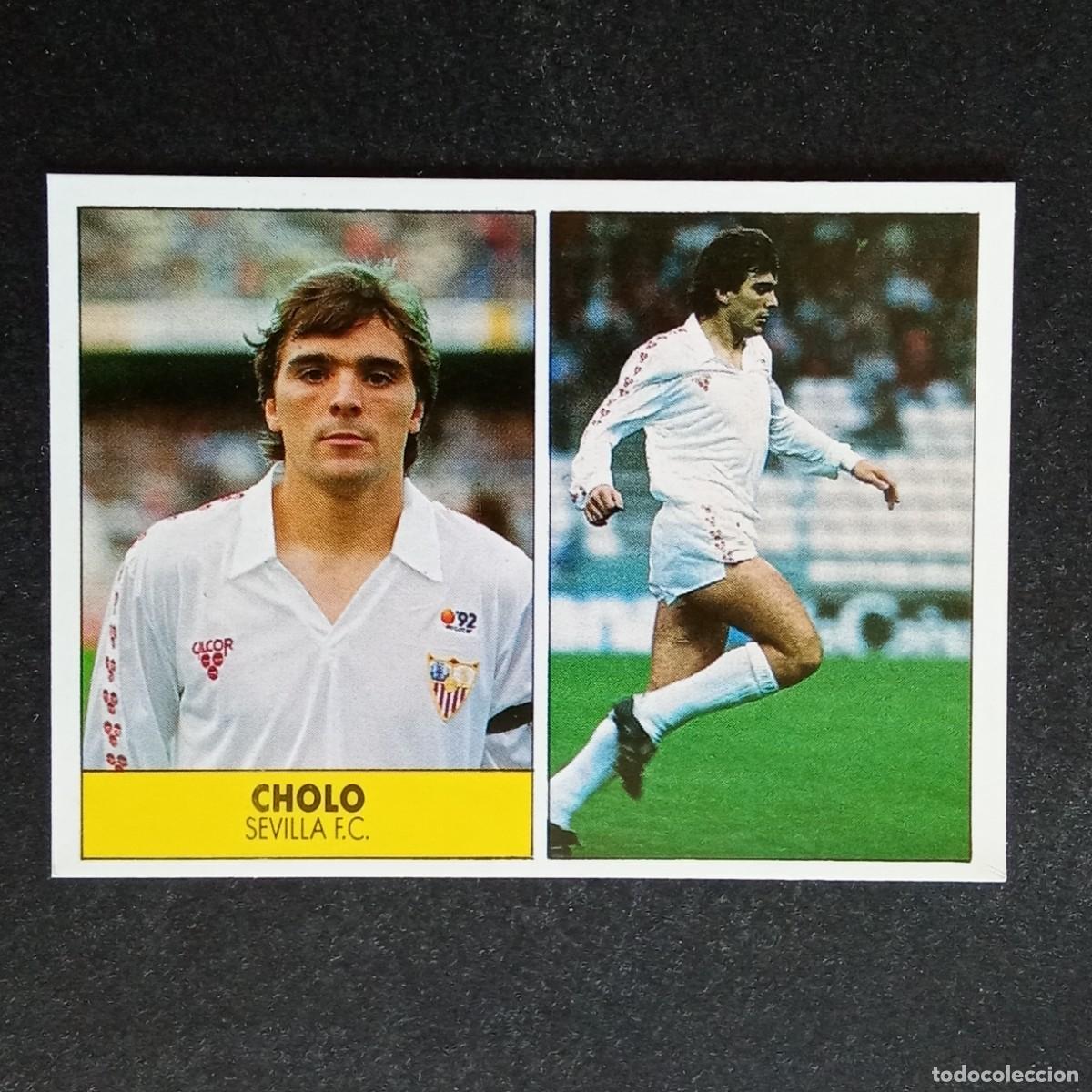 Cromos de f&uacute;tbol: CHOLO SEVILLA CROMO EDITORIAL FESTIVAL 1987 1988 LIGA 87 88 NUNCA PEGADO