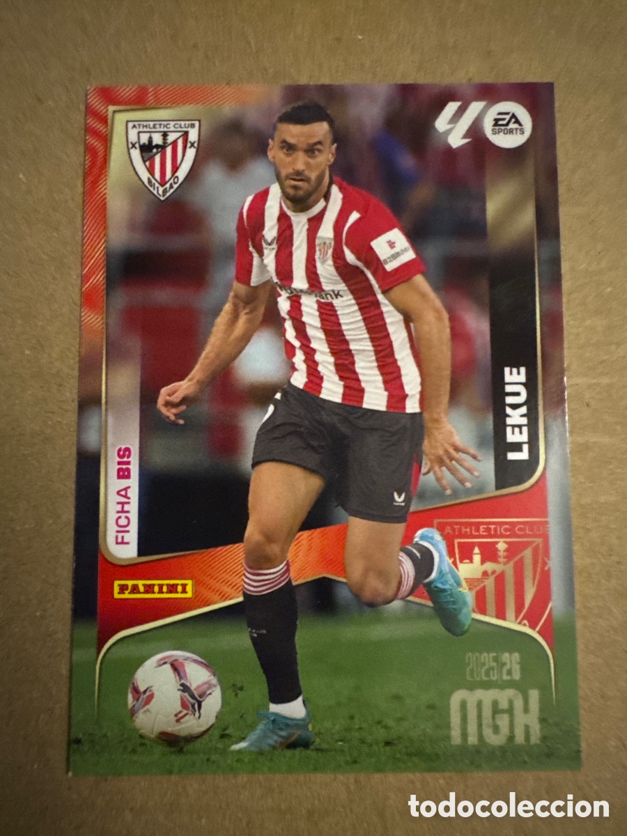 Cromos de f&uacute;tbol: # BIS 40 Lekue Athletic Club Bilbao Tercera 3 edici&oacute;n Megacracks 25 26 2025 2026 3&ordf;