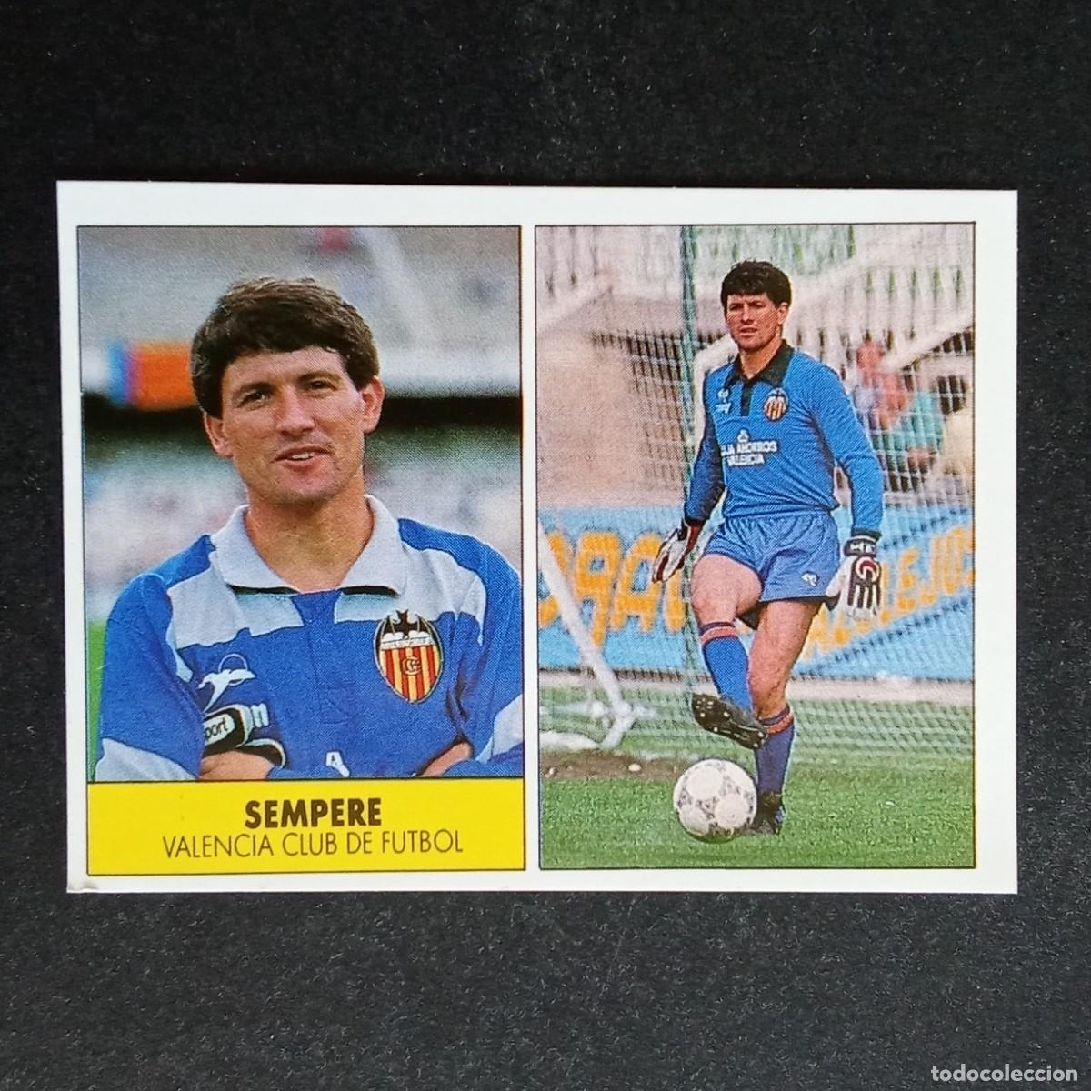 Cromos de f&uacute;tbol: SEMPERE VALENCIA CROMO EDITORIAL FESTIVAL 1987 1988 LIGA 87 88 NUNCA PEGADO