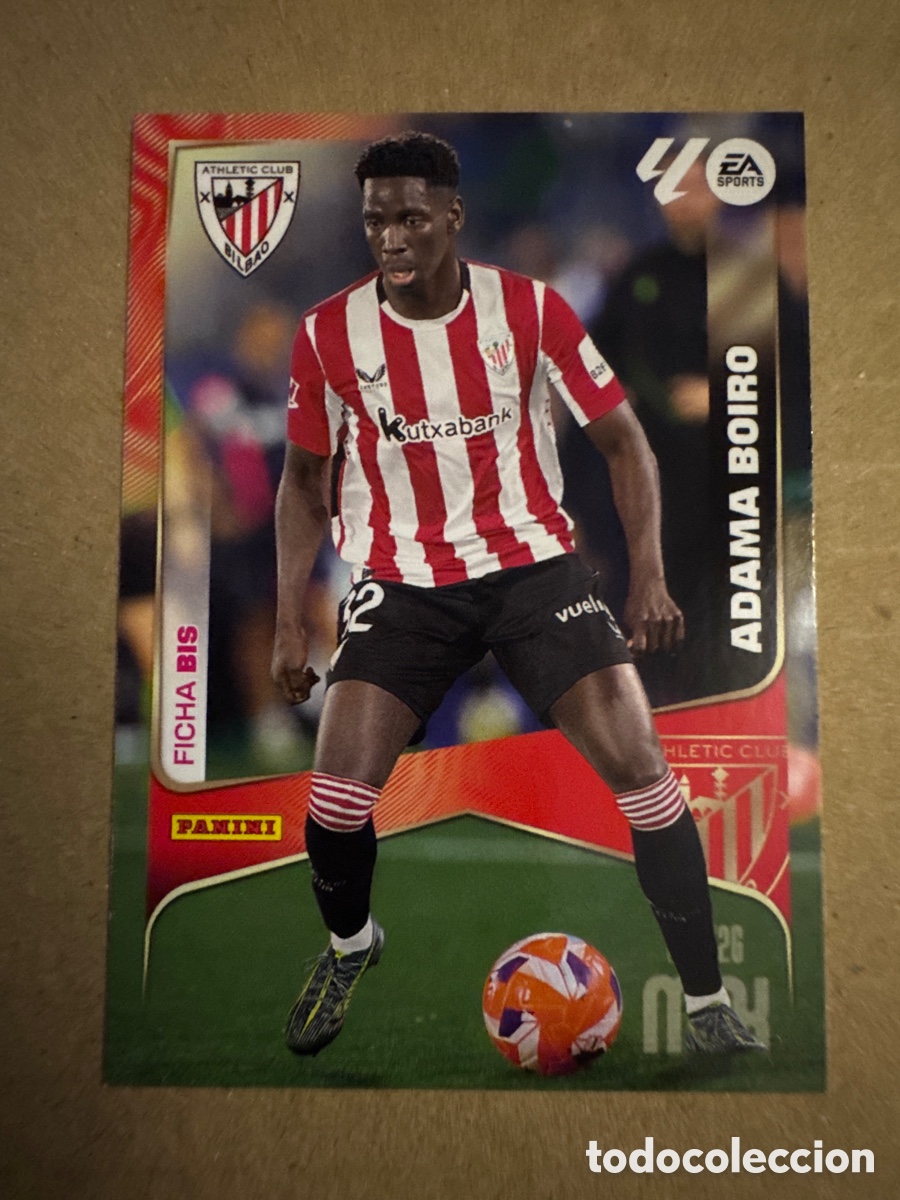 Cromos de f&uacute;tbol: # BIS 43 Adama Boiro Athletic Club Bilbao Tercera 3 edici&oacute;n Megacracks 25 26 2025 2026 3&ordf;