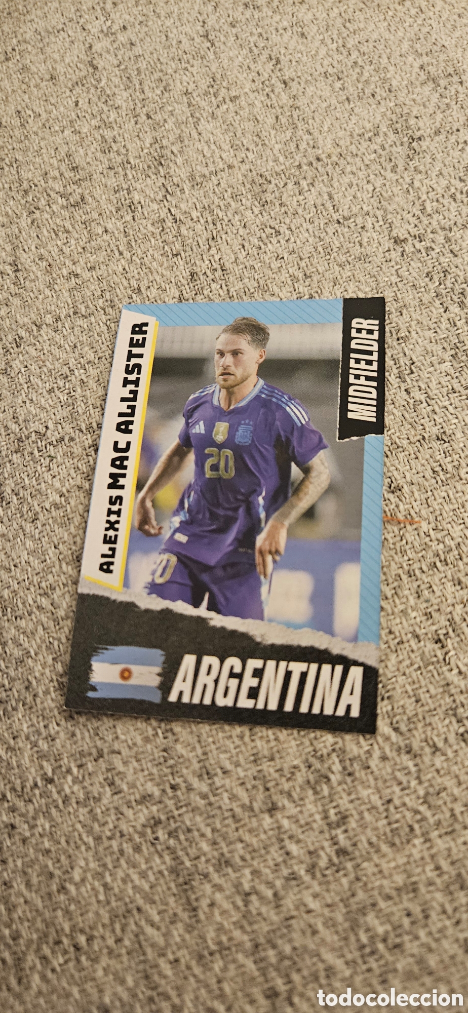 Cromos de f&uacute;tbol: Macallister argentinas mundial carta rara 2026 26 top players