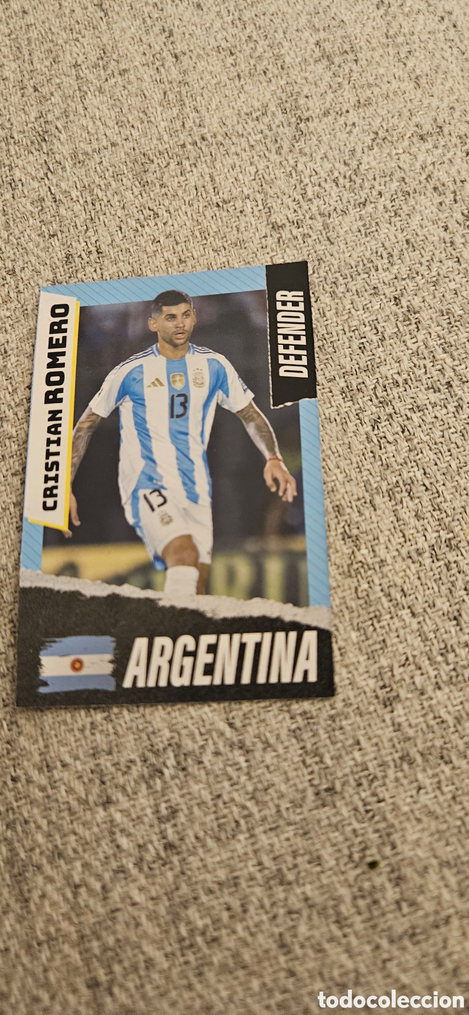 Cromos de f&uacute;tbol: Romero Argentina mundial carta rara 2026 26 top players