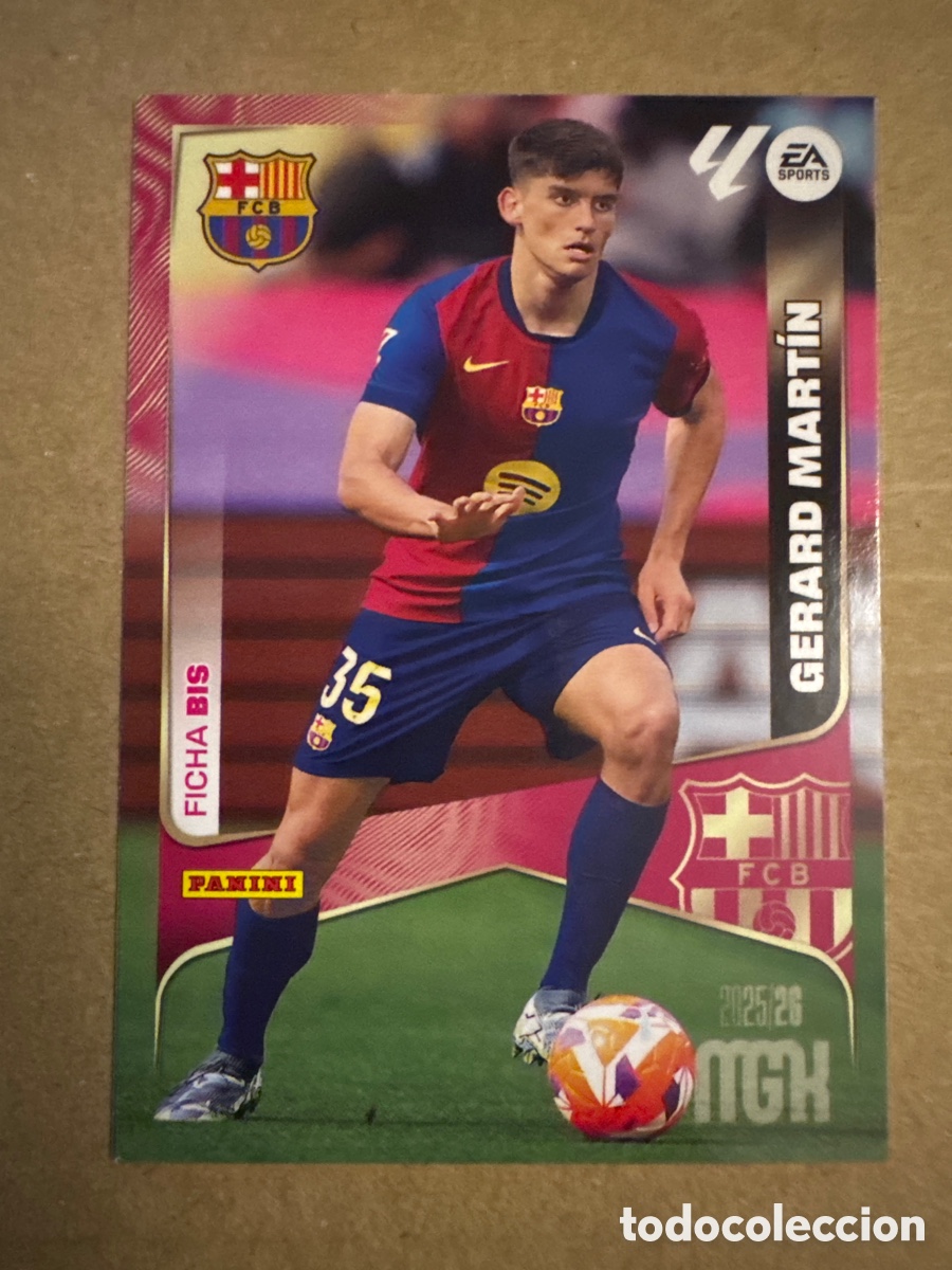 Cromos de f&uacute;tbol: # BIS 80 Gerard Mart&iacute;n FC Barcelona Tercera 3 edici&oacute;n Megacracks 25 26 2025 2026 3&ordf;