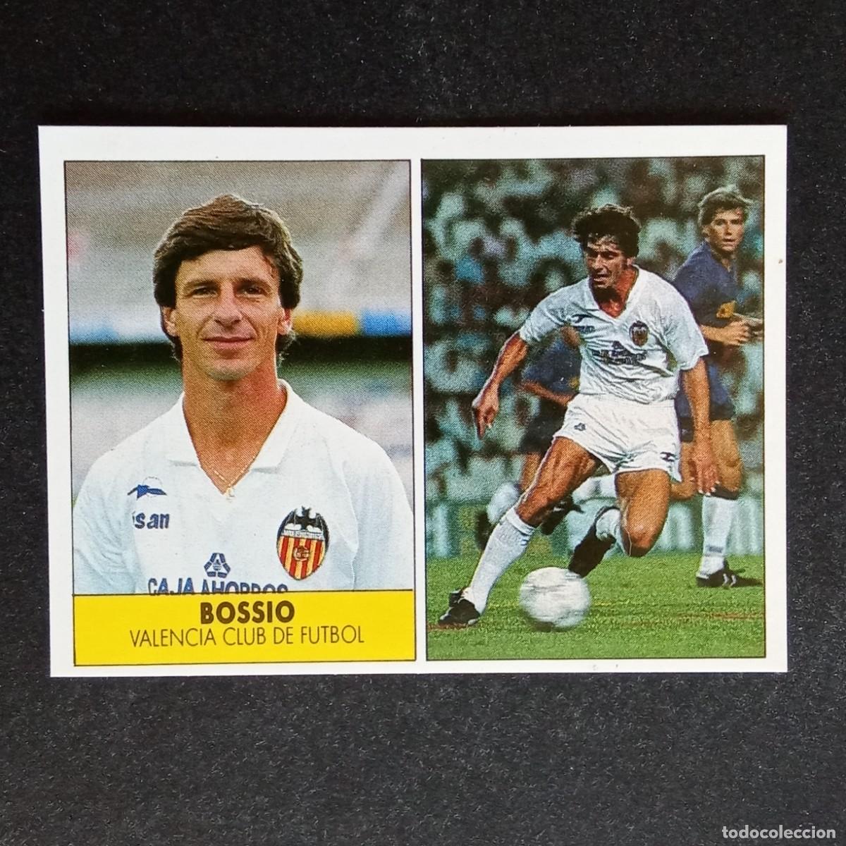 Cromos de f&uacute;tbol: BOSSIO VALENCIA CROMO EDITORIAL FESTIVAL 1987 1988 LIGA 87 88 NUNCA PEGADO