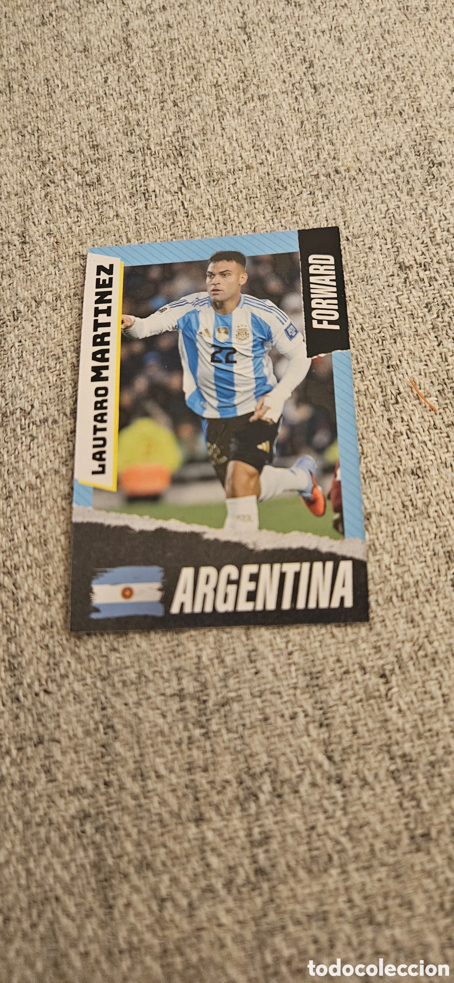 Cromos de f&uacute;tbol: Lautaro Mart&iacute;nez Argentina mundial carta rara 2026 26 top players