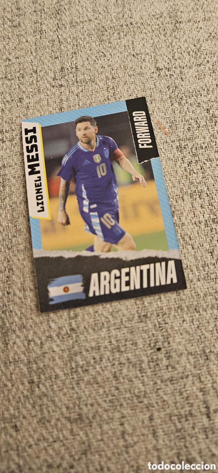 Cromos de f&uacute;tbol: Messi Argentina mundial carta rara 2026 26 top players