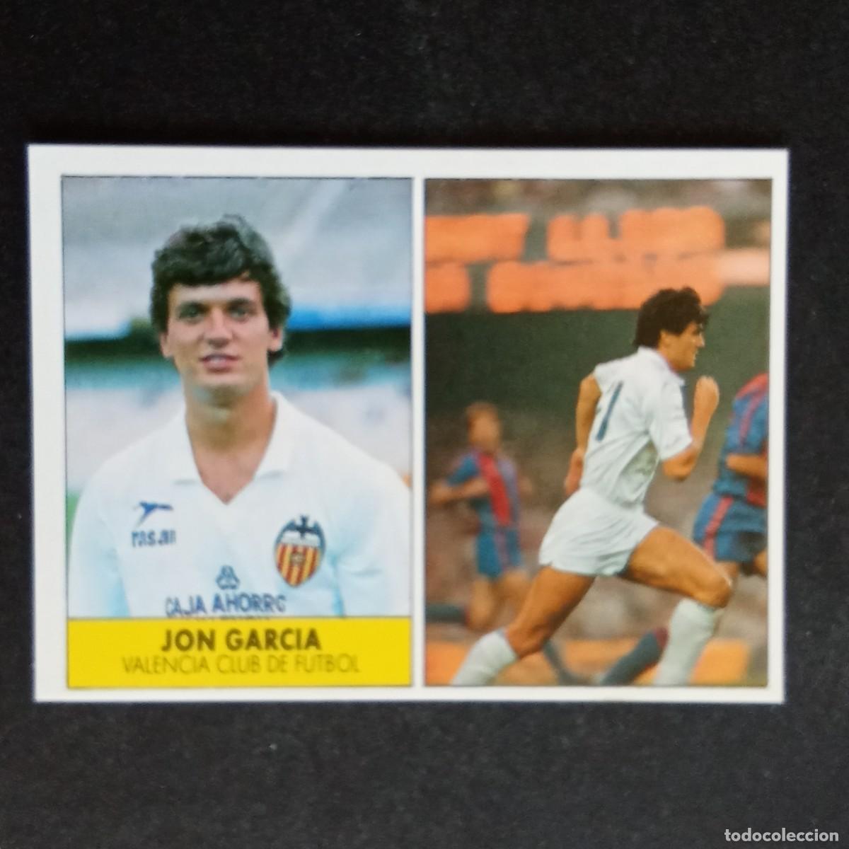 Cromos de f&uacute;tbol: JON GARCIA VALENCIA CROMO EDITORIAL FESTIVAL 1987 1988 LIGA 87 88 NUNCA PEGADO