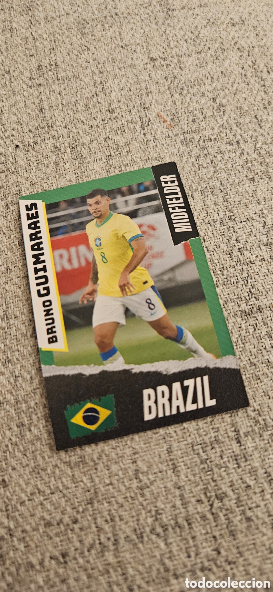 Cromos de f&uacute;tbol: Bruno guinaraes Brasil mundial carta rara 2026 26 top players