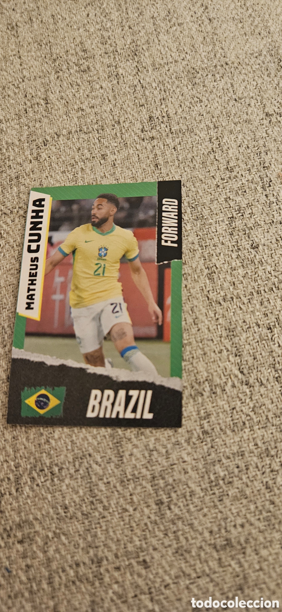 Cromos de f&uacute;tbol: Cunha Brasil mundial carta rara 2026 26 top players