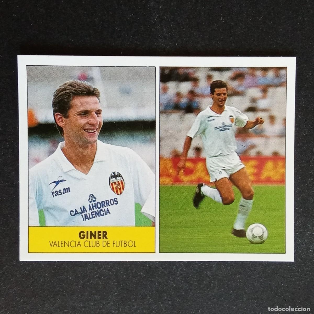 Cromos de f&uacute;tbol: GINER VALENCIA CROMO EDITORIAL FESTIVAL 1987 1988 LIGA 87 88 NUNCA PEGADO
