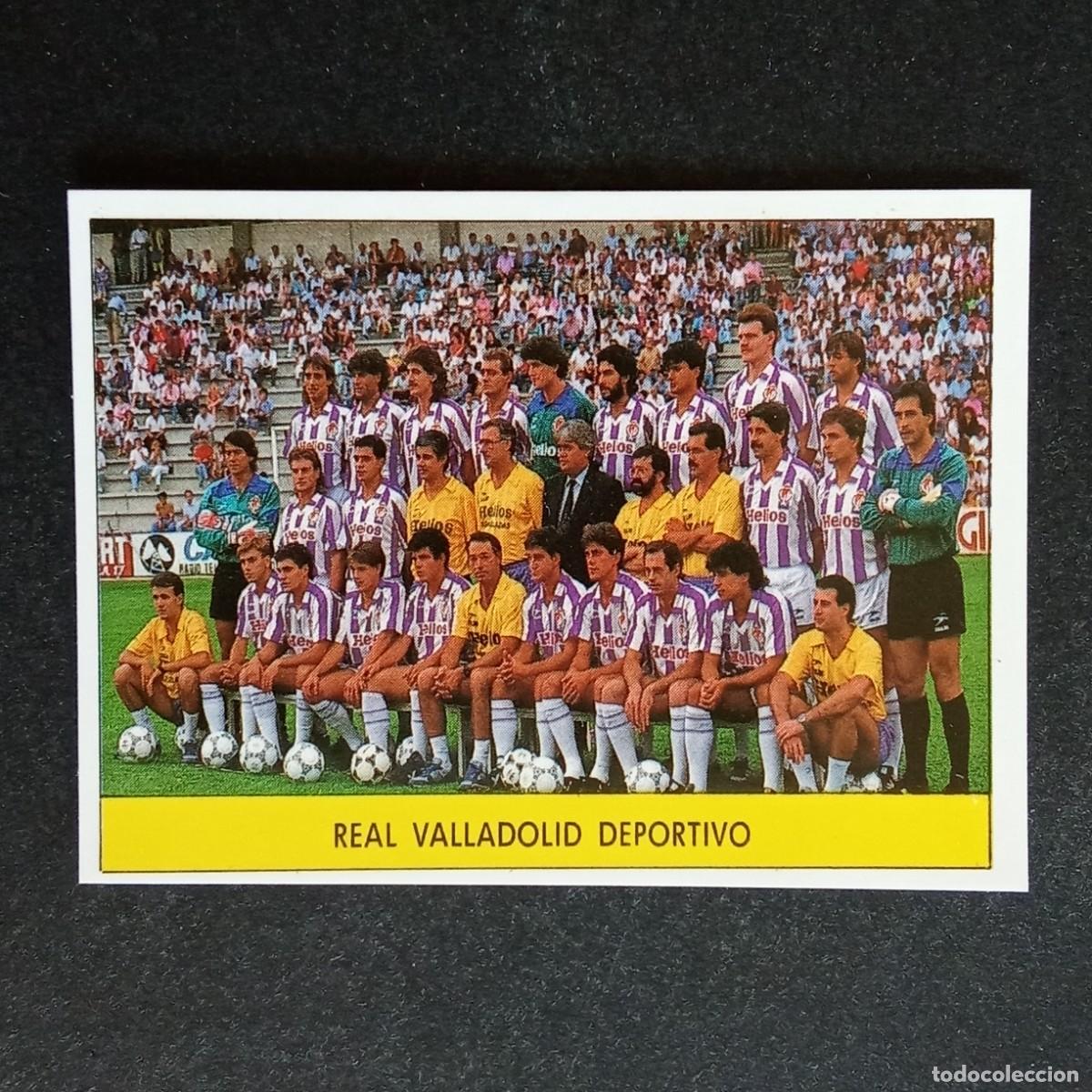 Cromos de f&uacute;tbol: ALINEACION VALLADOLID CROMO EDITORIAL FESTIVAL 1987 1988 LIGA 87 88 NUNCA PEGADO