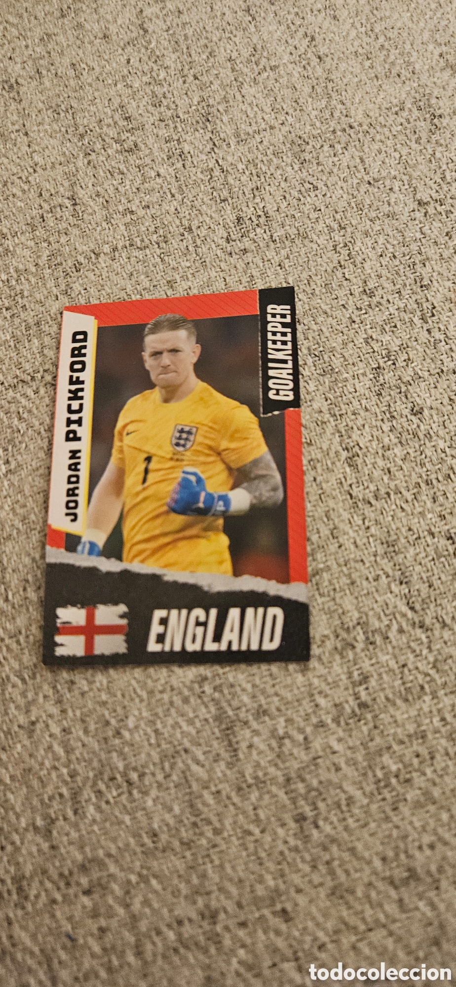 Cromos de f&uacute;tbol: Pickford Inglaterra mundial carta rara 2026 26 top players