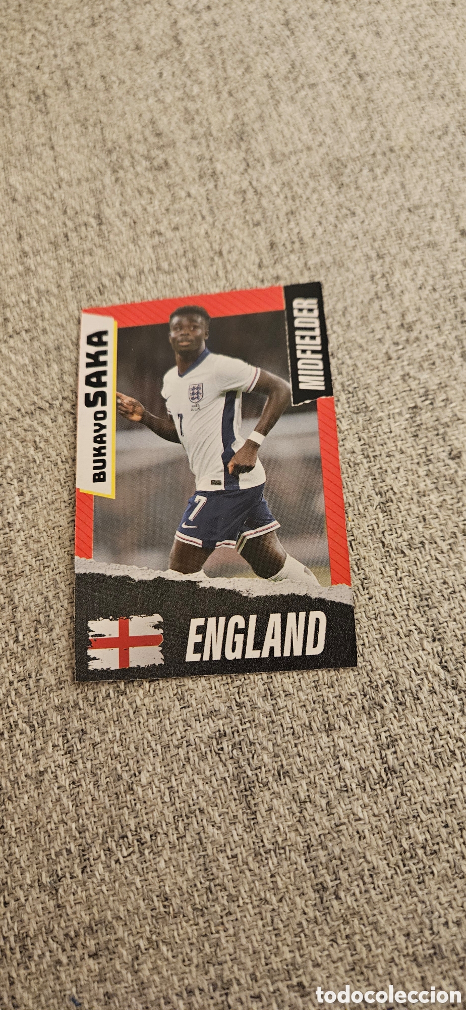 Cromos de f&uacute;tbol: Saka Inglaterra mundial carta rara 2026 26 top players