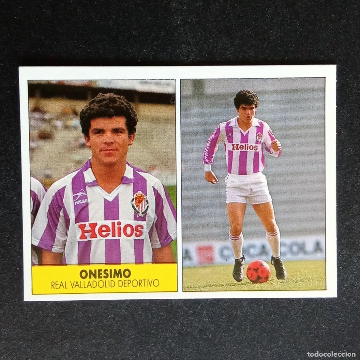 Cromos de f&uacute;tbol: ONESIMO VALLADOLID CROMO EDITORIAL FESTIVAL 1987 1988 LIGA 87 88 NUNCA PEGADO