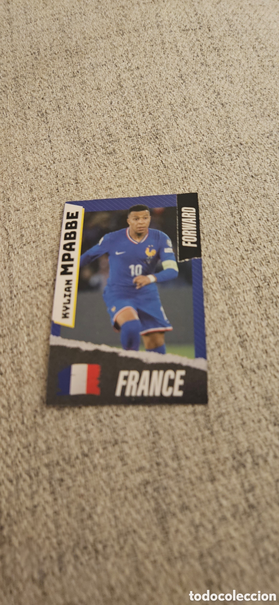 Cromos de f&uacute;tbol: Mbappe real Madrid Francia mundial carta rara 2026 26 top players