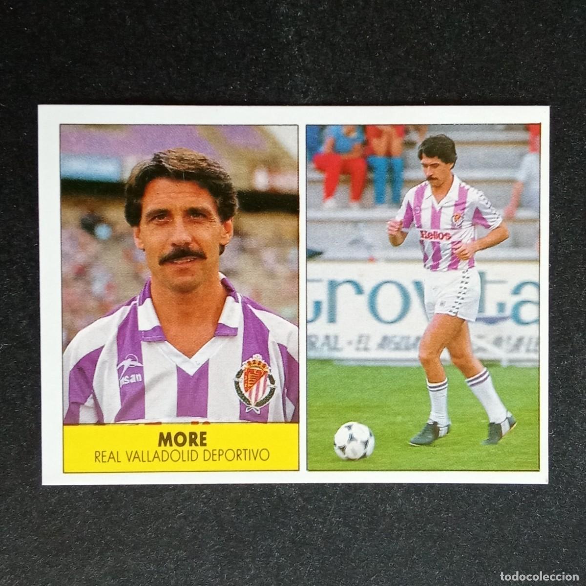Cromos de f&uacute;tbol: MORE VALLADOLID CROMO EDITORIAL FESTIVAL 1987 1988 LIGA 87 88 NUNCA PEGADO