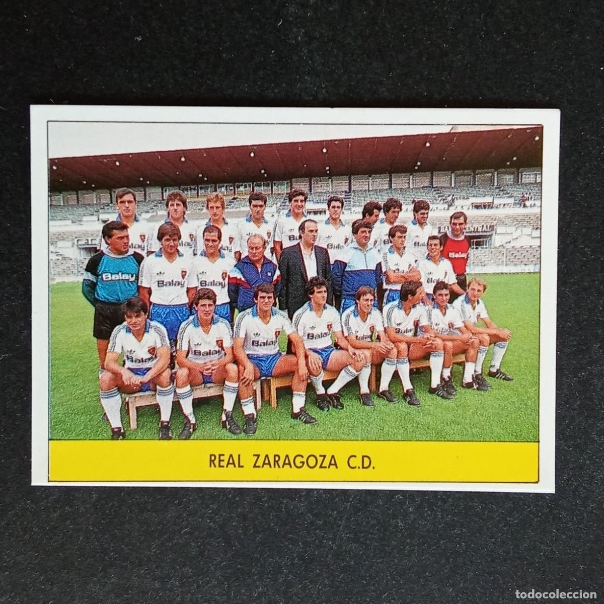 Cromos de f&uacute;tbol: ALINEACION ZARAGOZA CROMO EDITORIAL FESTIVAL 1987 1988 LIGA 87 88 NUNCA PEGADO