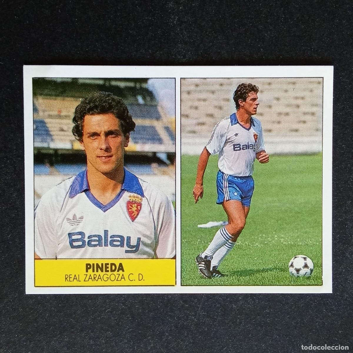 Cromos de f&uacute;tbol: PINEDA ZARAGOZA CROMO EDITORIAL FESTIVAL 1987 1988 LIGA 87 88 NUNCA PEGADO