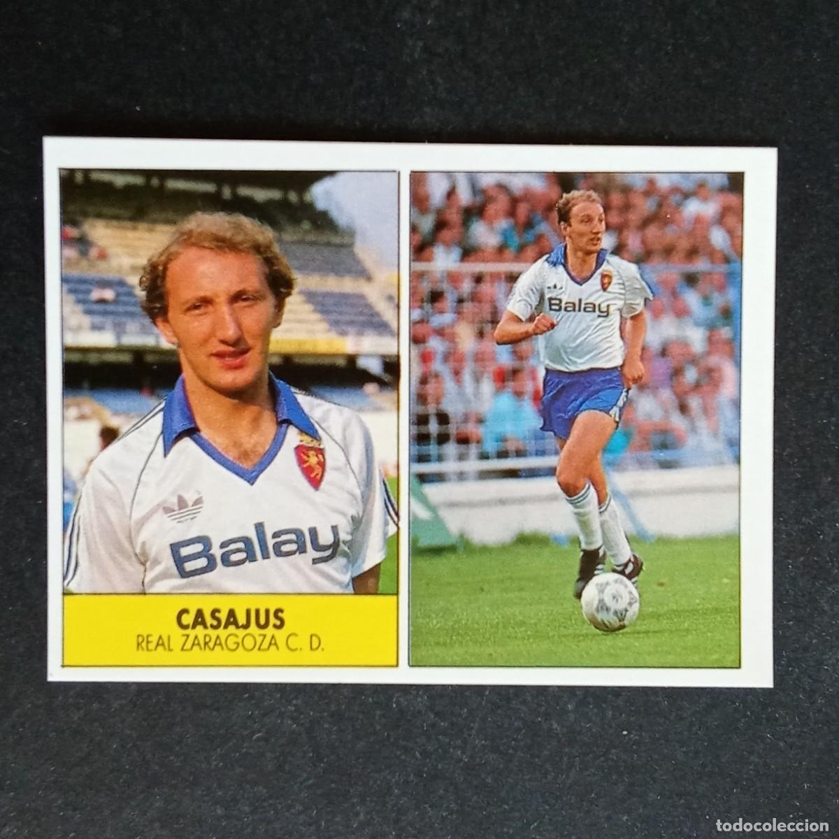 Cromos de f&uacute;tbol: CASAJUS ZARAGOZA CROMO EDITORIAL FESTIVAL 1987 1988 LIGA 87 88 NUNCA PEGADO