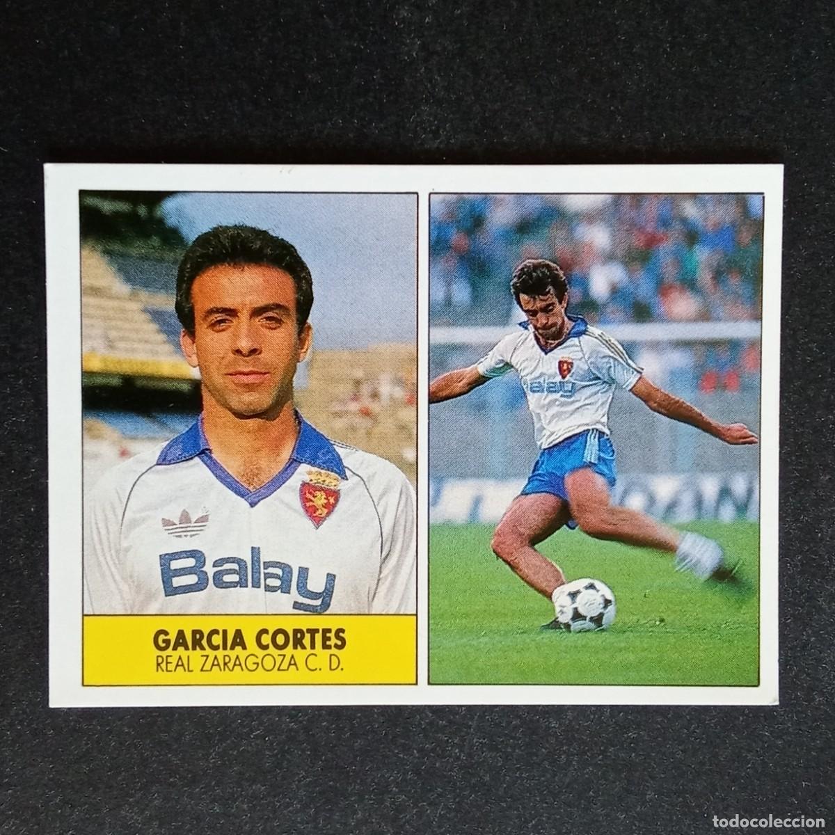 Cromos de f&uacute;tbol: GARCIA CORTES ZARAGOZA CROMO EDITORIAL FESTIVAL 1987 1988 LIGA 87 88 NUNCA PEGADO