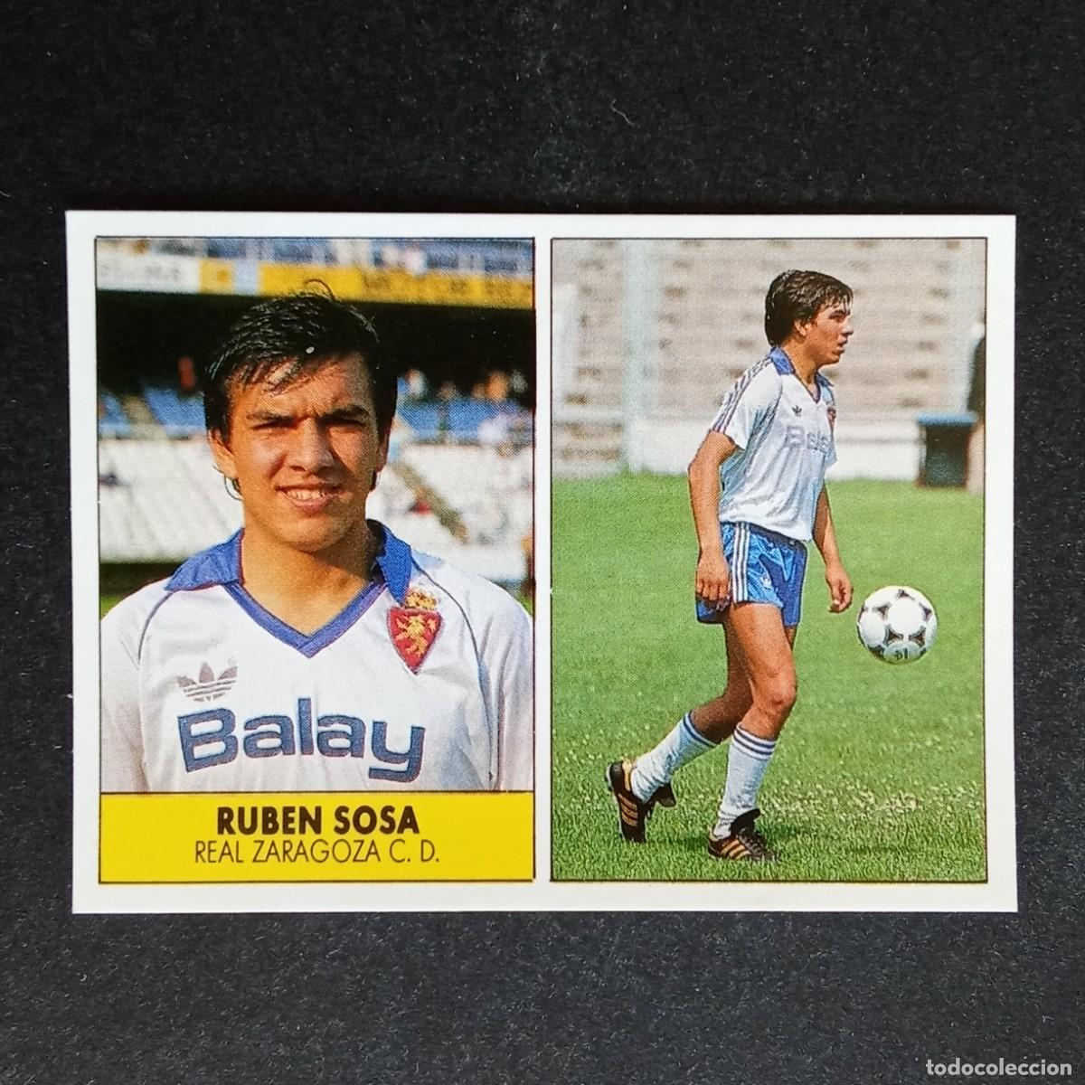 Cromos de f&uacute;tbol: RUBEN SOSA ZARAGOZA CROMO EDITORIAL FESTIVAL 1987 1988 LIGA 87 88 NUNCA PEGADO
