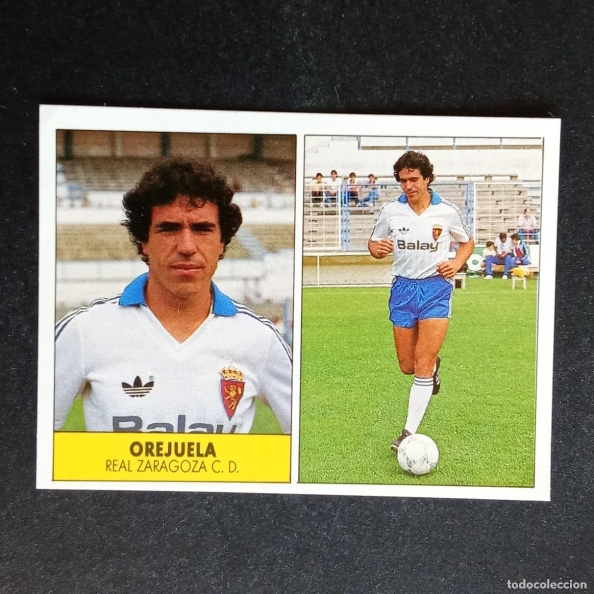 Cromos de f&uacute;tbol: OREJUELA ZARAGOZA CROMO EDITORIAL FESTIVAL 1987 1988 LIGA 87 88 NUNCA PEGADO