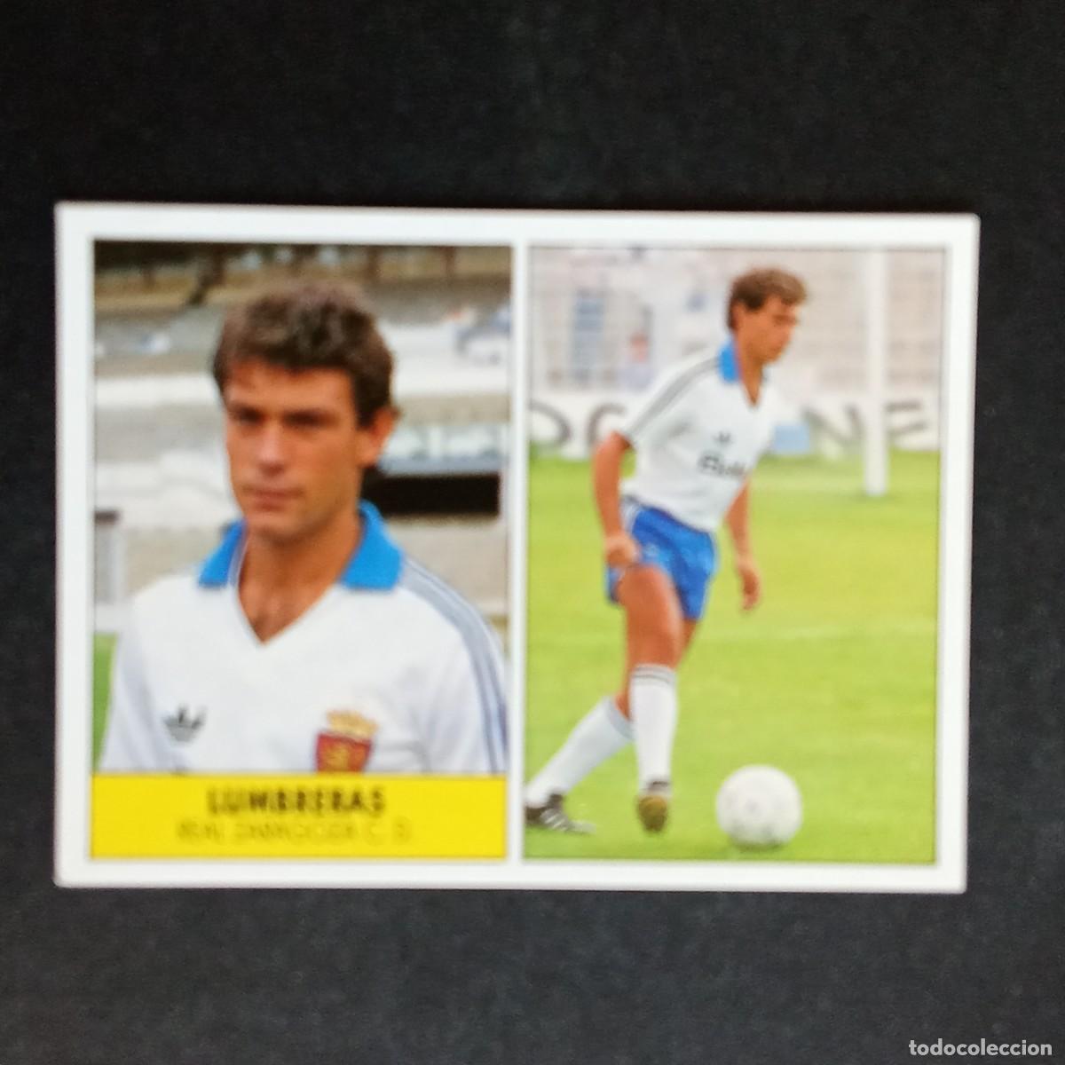 Cromos de f&uacute;tbol: LUMBRERAS ZARAGOZA CROMO EDITORIAL FESTIVAL 1987 1988 LIGA 87 88 NUNCA PEGADO
