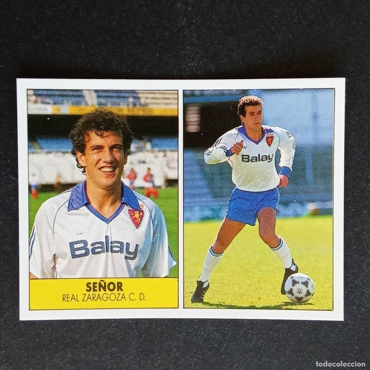 Cromos de f&uacute;tbol: SE&Ntilde;OR ZARAGOZA CROMO EDITORIAL FESTIVAL 1987 1988 LIGA 87 88 NUNCA PEGADO