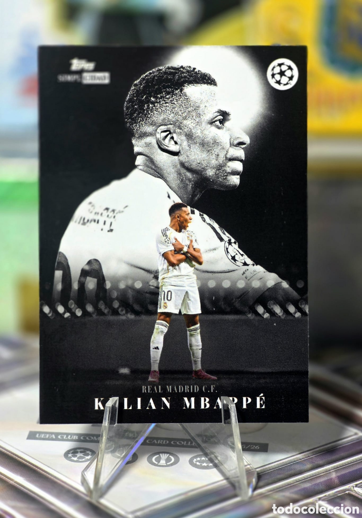 Cromos de f&uacute;tbol: Kylian Mbappe Exaltaci&oacute;n Topps Simplicidad 2026