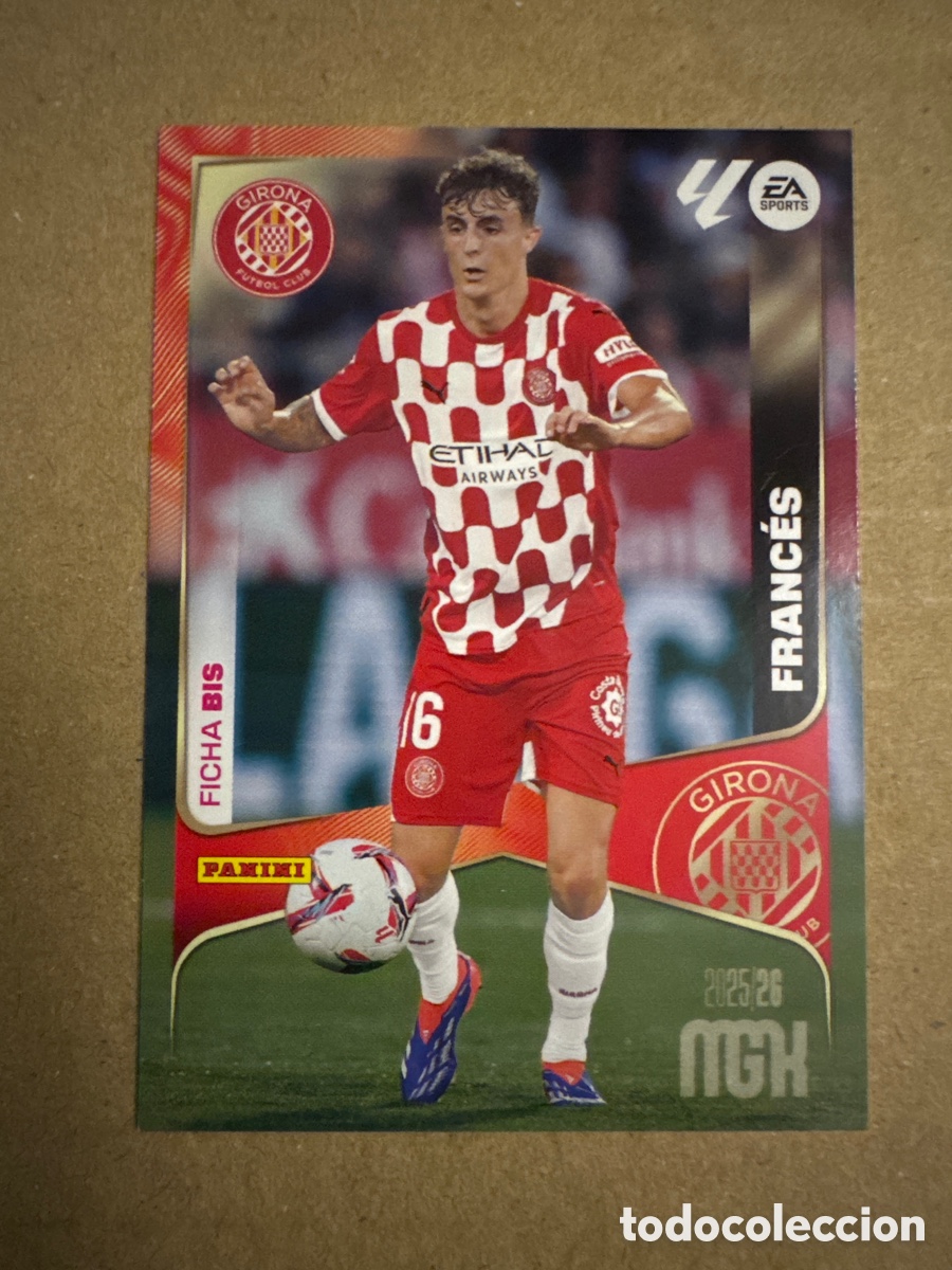 Cromos de f&uacute;tbol: # BIS 186 Franc&eacute;s Girona Tercera 3 edici&oacute;n Megacracks 25 26 2025 2026 3&ordf;