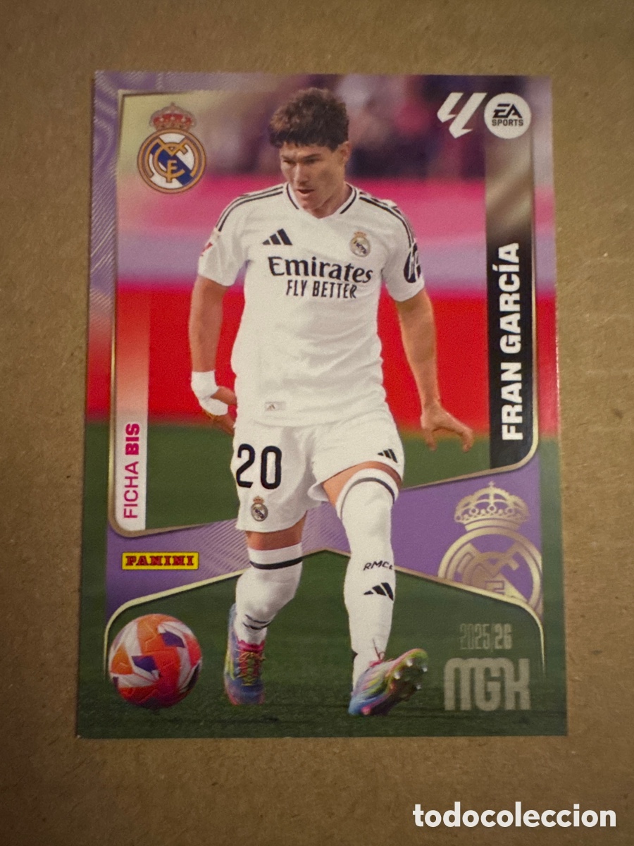 Cromos de f&uacute;tbol: # BIS 225 Fran Garc&iacute;a Real Madrid Levante Tercera 3 edici&oacute;n Megacracks 25 26 2025 2026 3&ordf;