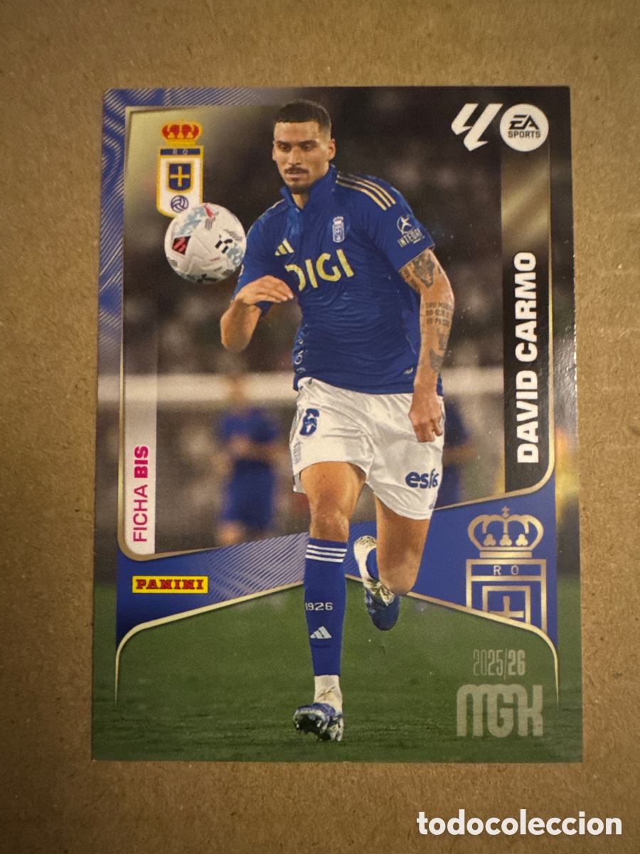 Cromos de f&uacute;tbol: # BIS 276 David Carmo Real Oviedo Tercera 3 edici&oacute;n Megacracks 25 26 2025 2026 3&ordf;
