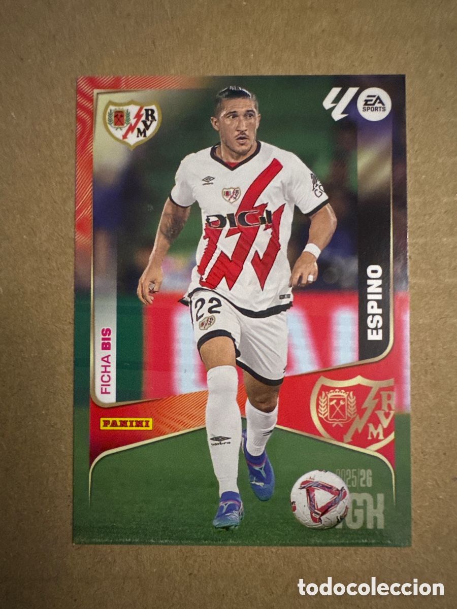 Cromos de f&uacute;tbol: # BIS 295 Espino Rayo Vallecano Tercera 3 edici&oacute;n Megacracks 25 26 2025 2026 3&ordf;