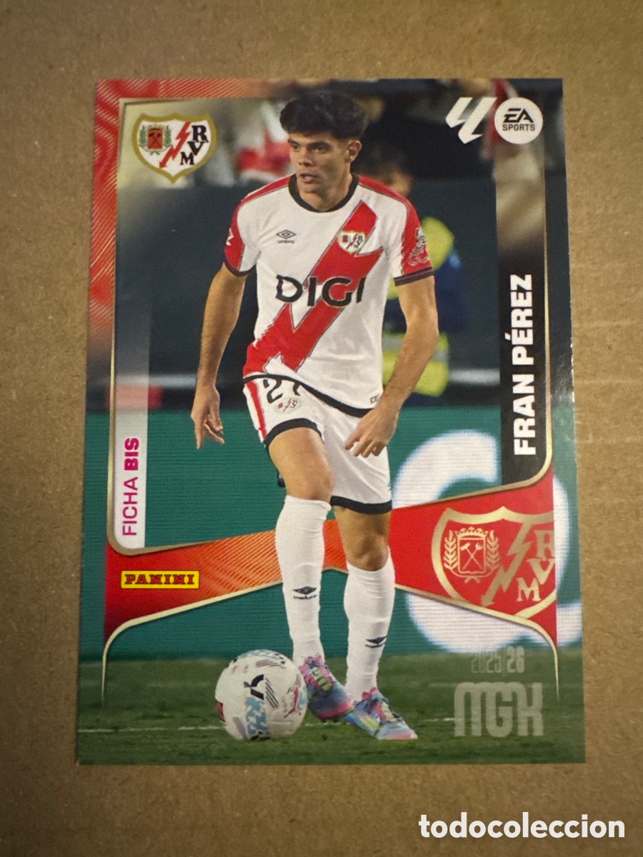 Cromos de f&uacute;tbol: # BIS 306 Fran P&eacute;rez Rayo Vallecano Tercera 3 edici&oacute;n Megacracks 25 26 2025 2026 3&ordf;