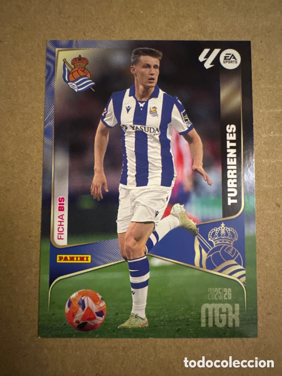 Cromos de f&uacute;tbol: # BIS 315 Turrientes Real Sociedad Tercera 3 edici&oacute;n Megacracks 25 26 2025 2026 3&ordf;