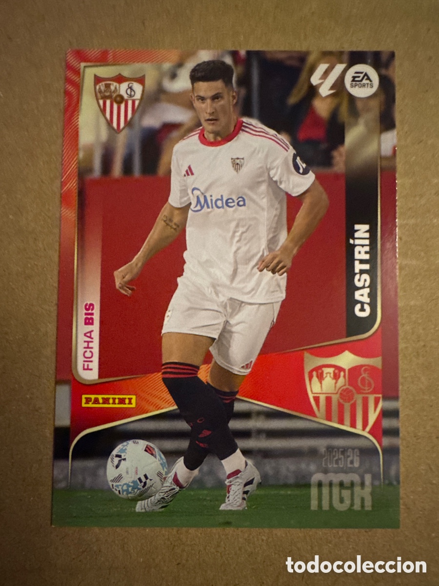 Cromos de f&uacute;tbol: # BIS 331 Castr&iacute;n Sevilla Tercera 3 edici&oacute;n Megacracks 25 26 2025 2026 3&ordf;