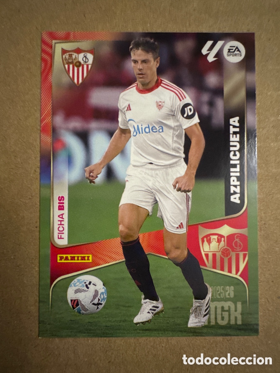 Cromos de f&uacute;tbol: # BIS 333 Azpilicueta Sevilla Tercera 3 edici&oacute;n Megacracks 25 26 2025 2026 3&ordf;