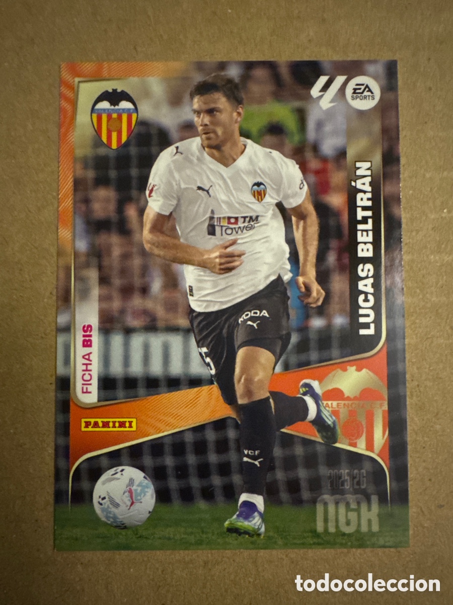 Cromos de f&uacute;tbol: # BIS 360 Lucas Beltr&aacute;n Valencia Tercera 3 edici&oacute;n Megacracks 25 26 2025 2026 3&ordf;