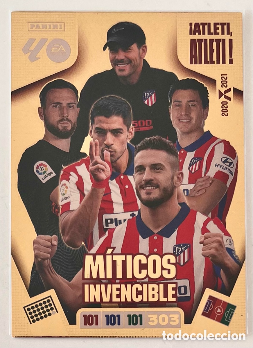 Cromos de f&uacute;tbol: ATLETI, ATLETI! M&Iacute;TICOS INVENCIBLE ADRENALYN 25 26 2025 2026